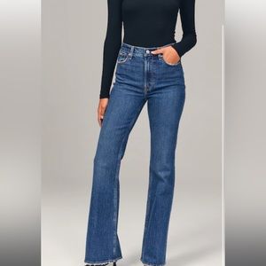 Abercrombie and Fitch Ultra High Rise Vintage Flare Jeans
